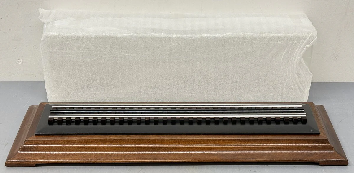 23.5" O Gauge Acrylic Display Case with Wooden Base EX
