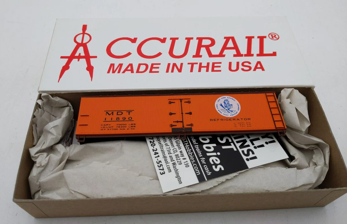 Accurail 3351 HO NYC 40' Wood Reefer NIB