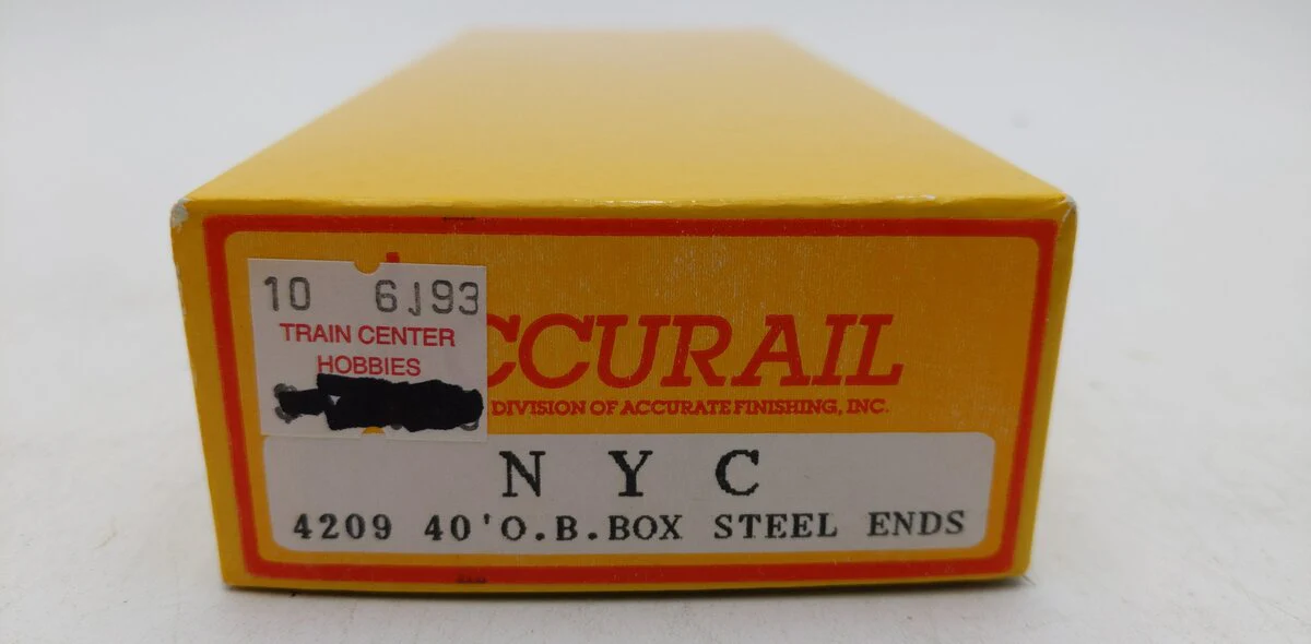 Accurail 4209 HO Scale NYC 40' O.B Box Steel Ends Kit NIB - Image 2
