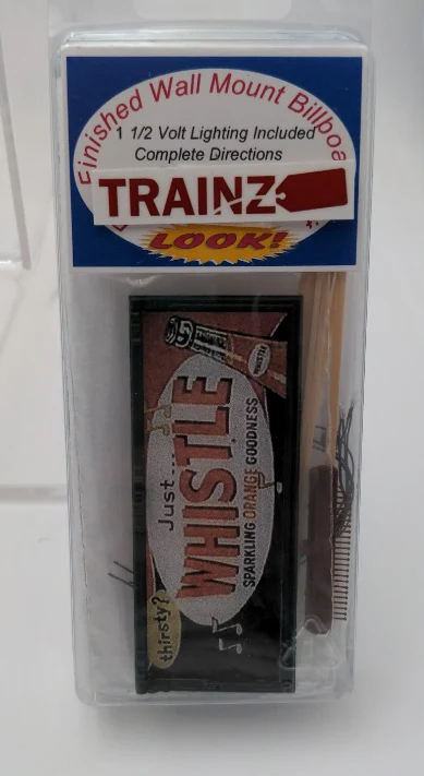 Acme 2495 Pre-Finished Lighting Billboard "Thirsty? Just Whistle" 1-1/2 Volt Kit