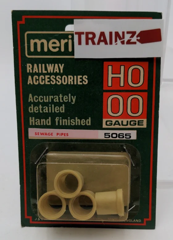 Acme 5065 HO / OO Gauge By Merit Hobby Sewage Pipes (Pack of 4)