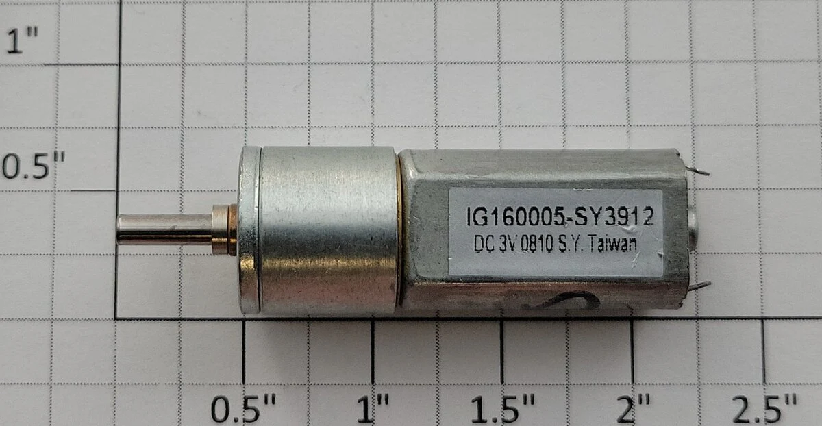 Acme IG160005 8-Volt DC Flat Can Motor with Gearbox