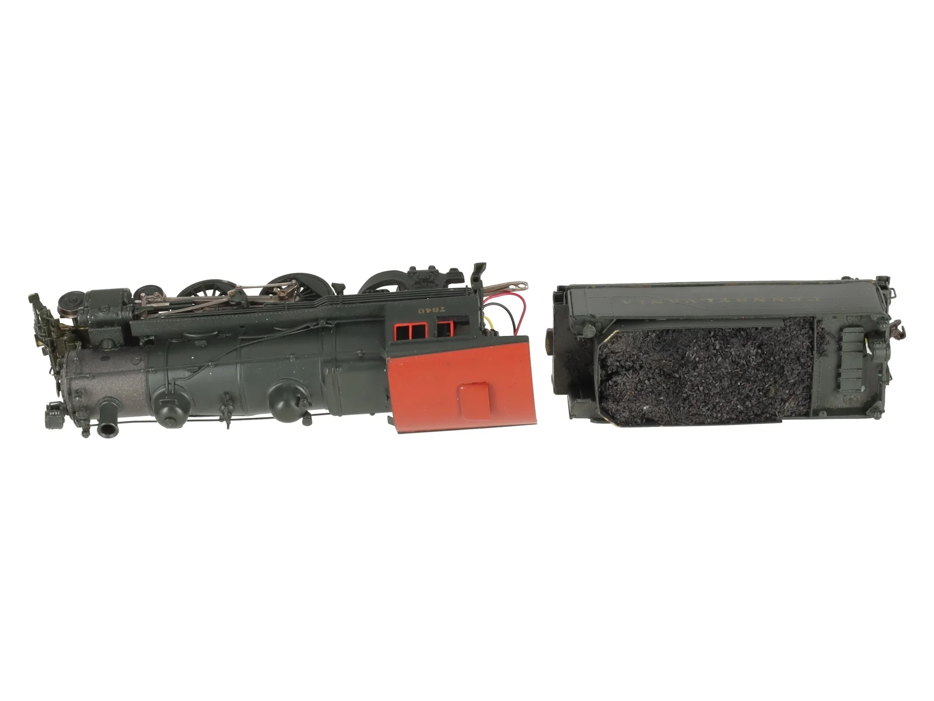 Alco Models HO BRASS PRR E-5 4-4-2 Steam Locomotive & Tender w/ DCC/Box - Image 11