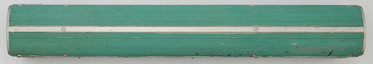 American Flyer 11789 S Scale Silver and Green Painted Columbus Combine Car Shell - Image 3