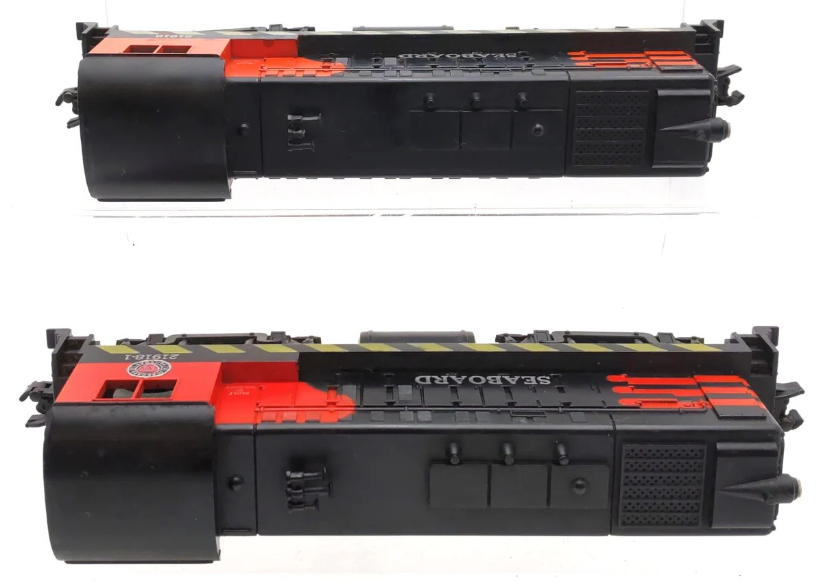 American Flyer 21918/21918-1 Vintage S Seaboard Diesel Locomotive Switcher Set VG - Image 3
