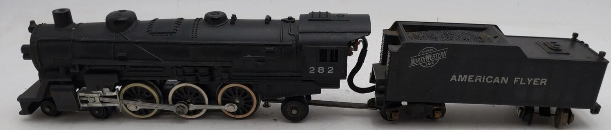 American Flyer 282 Vintage S 4-6-2 Pacific Steam Locomotive & Tender #282