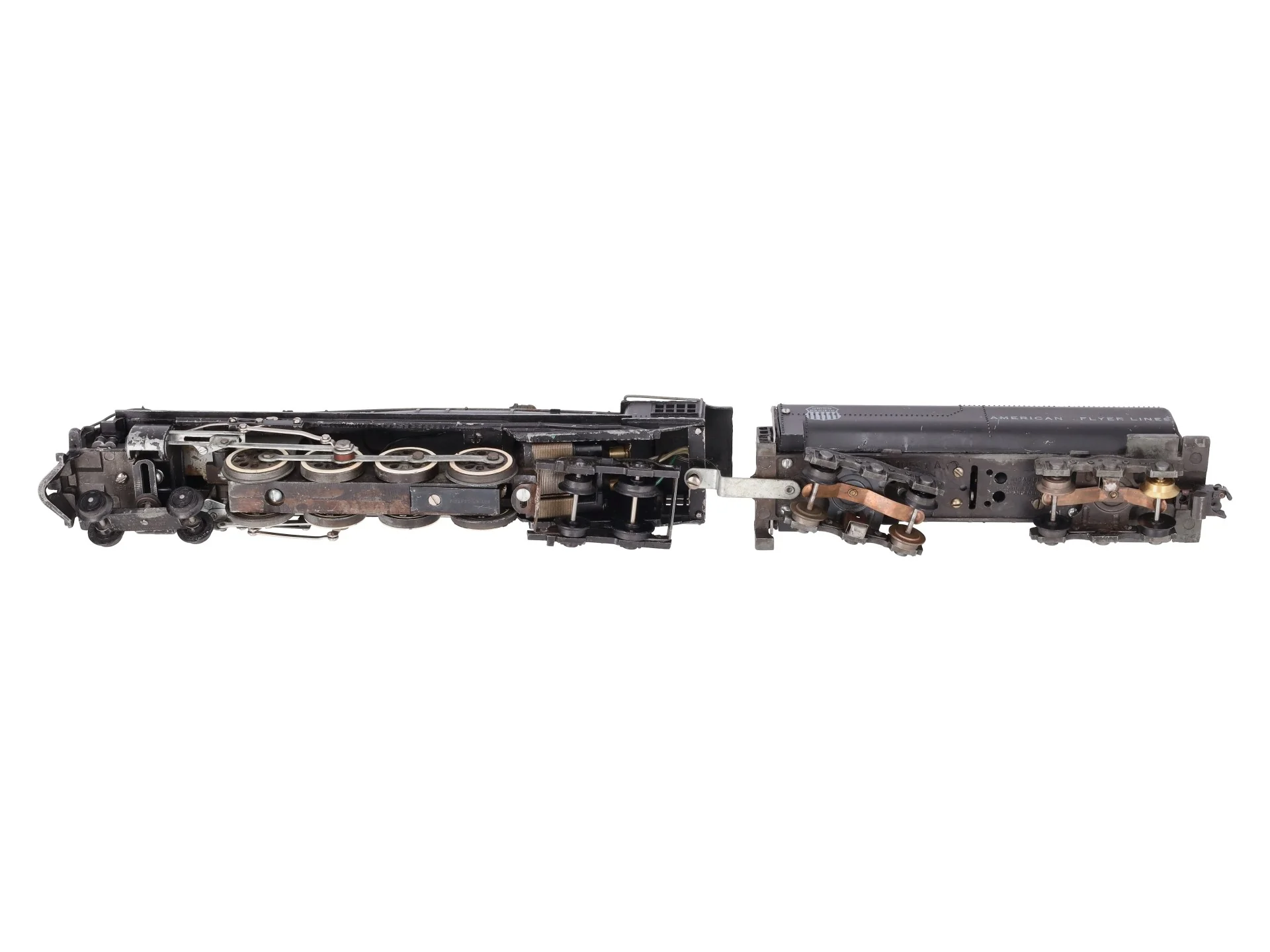American Flyer 336 S Union Pacific Northern 4-8-4 Steam Locomotive & Tender VG - Image 10