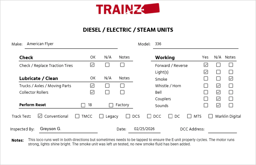 American Flyer 336 S Union Pacific Northern 4-8-4 Steam Locomotive & Tender VG - Image 11