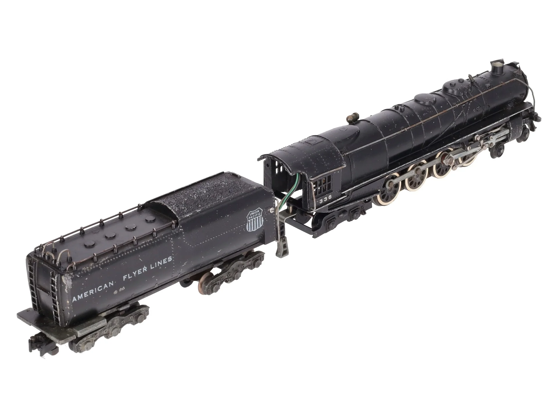 American Flyer 336 S Union Pacific Northern 4-8-4 Steam Locomotive & Tender VG - Image 5