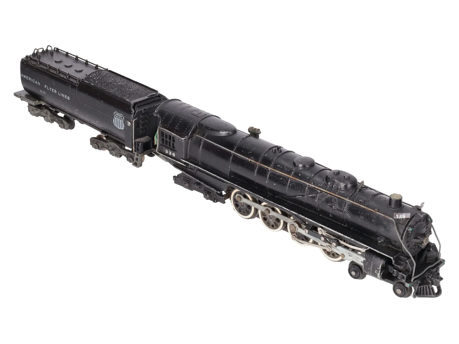American Flyer 336 S Union Pacific Northern 4-8-4 Steam Locomotive & Tender VG - Image 6