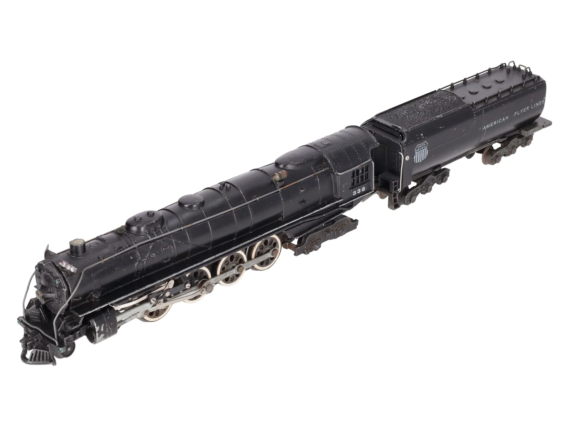 American Flyer 336 S Union Pacific Northern 4-8-4 Steam Locomotive & Tender VG - Image 8