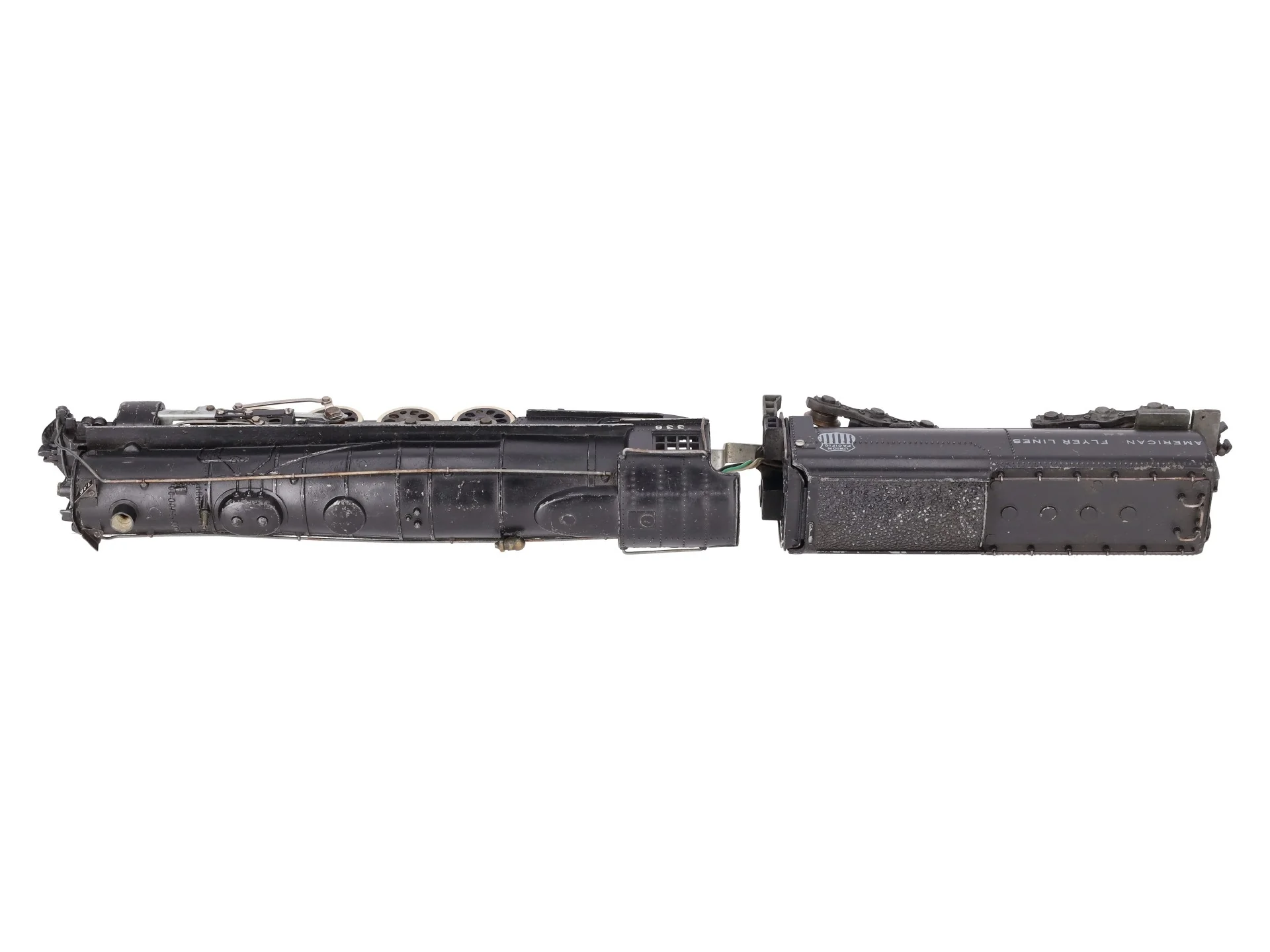 American Flyer 336 S Union Pacific Northern 4-8-4 Steam Locomotive & Tender VG - Image 9