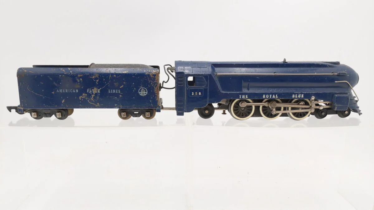 American Flyer 350 Vintage S B&O The Royal Blue 4-6-2 Die-Cast Steam Locomotive - Image 3