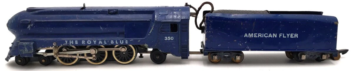 American Flyer 350 Vintage S B&O The Royal Blue 4-6-2 Die-Cast Steam Locomotive VG