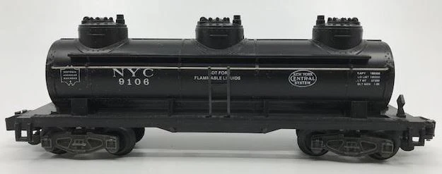American Flyer 4-9106 S Gauge New York Central Triple Dome Tank Car #9106 LN/Box - Image 2