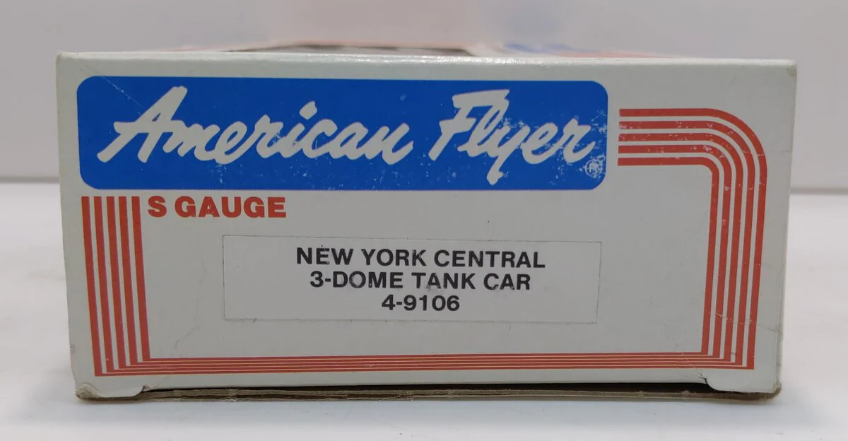 American Flyer 4-9106 S Gauge New York Central Triple Dome Tank Car #9106 LN/Box - Image 3
