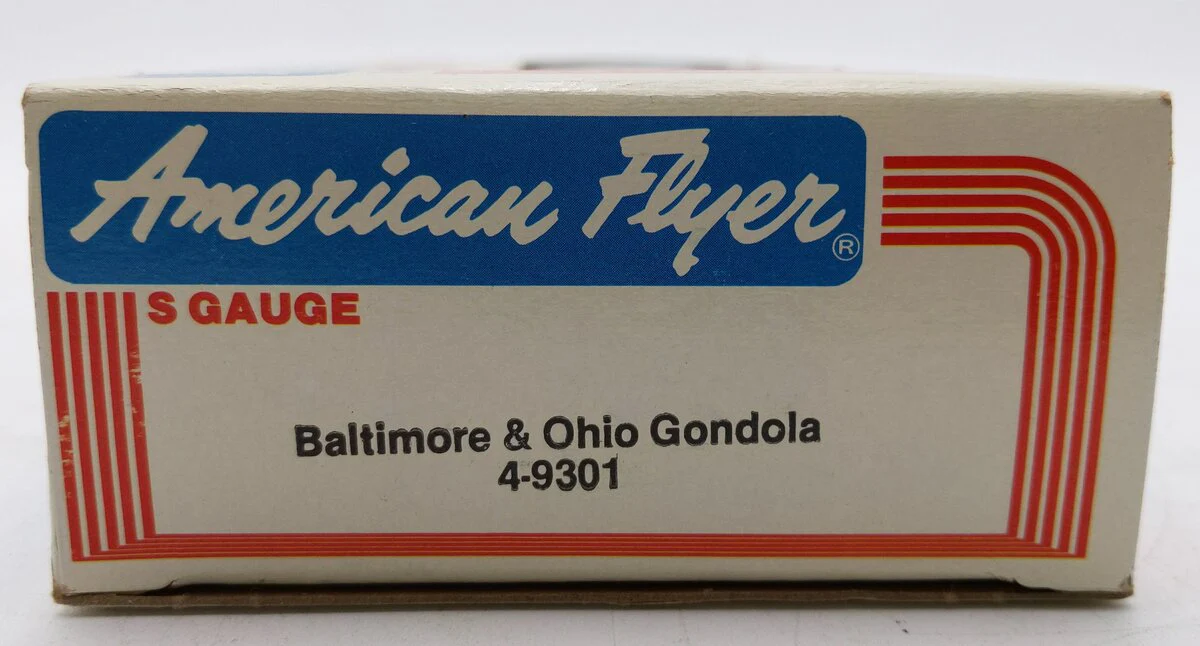 American Flyer 4-9301 S Gauge Baltimore & Ohio Gondola w/Canisters LN/Box - Image 5