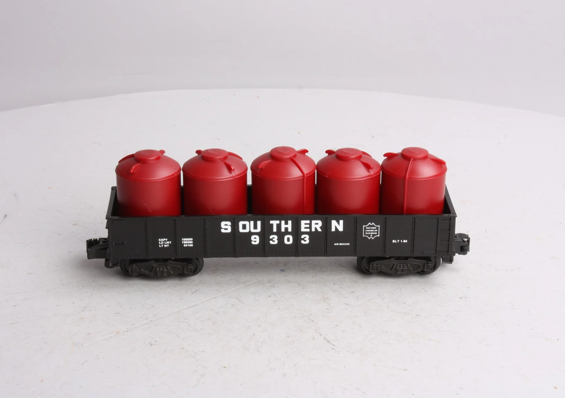 American Flyer 4-9303 S Gauge Southern Gondola With Canisters NIB - Image 2