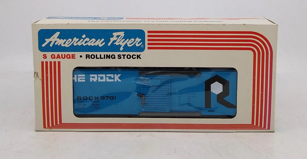 American Flyer 4-9701 S Gauge The Rock Box Car #9701 EX/Box