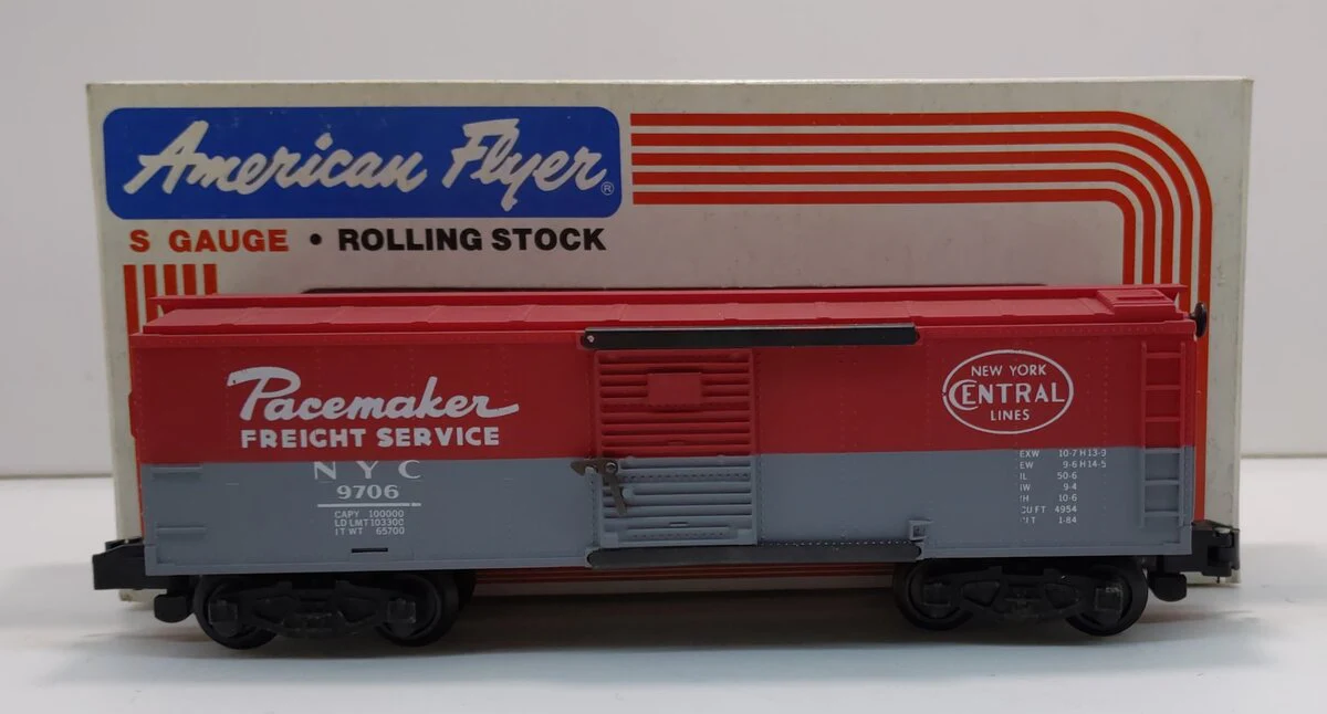American Flyer 4-9706 S Scale New York Central Boxcar #9706 LN/Box