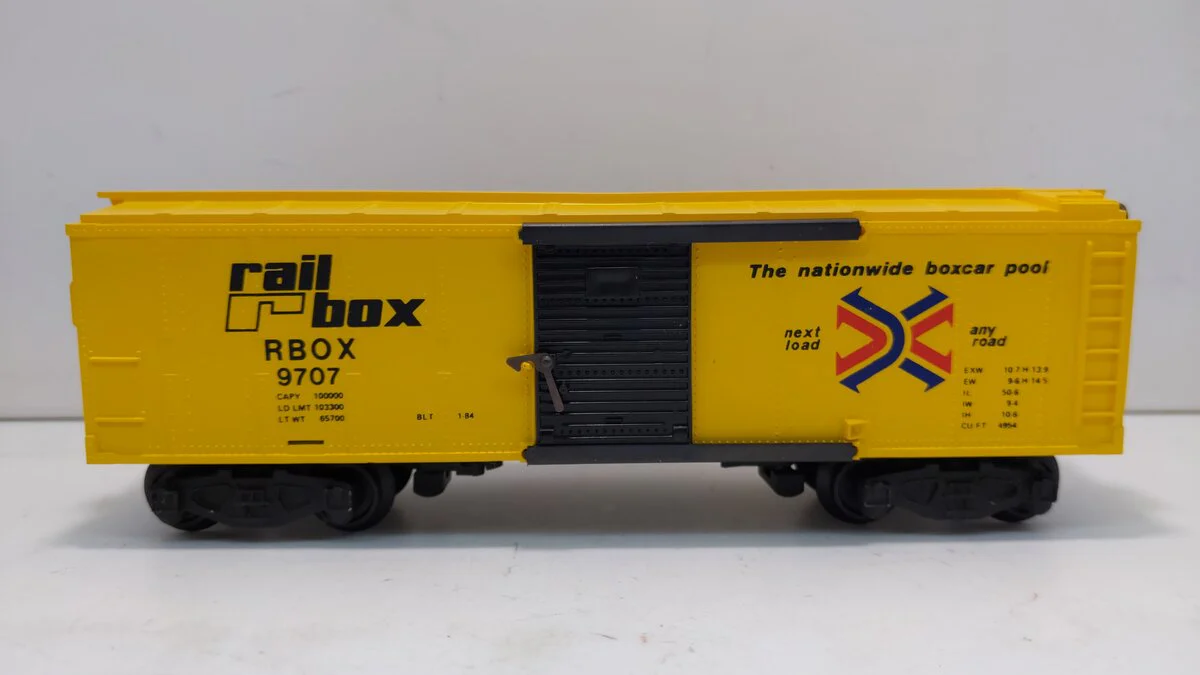 American Flyer 4-9707 S Gauge Railbox Boxcar #9707 LN/Box - Image 2
