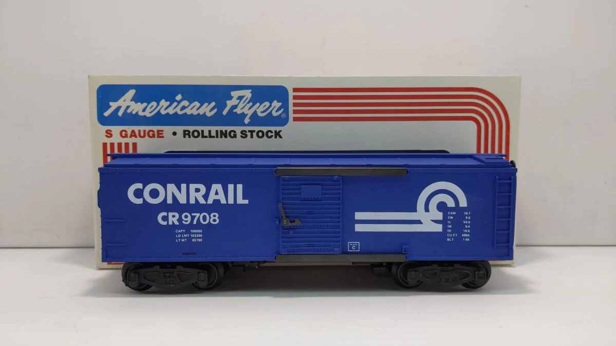 American Flyer 4-9708 S Gauge Conrail Boxcar #9708 LN/Box