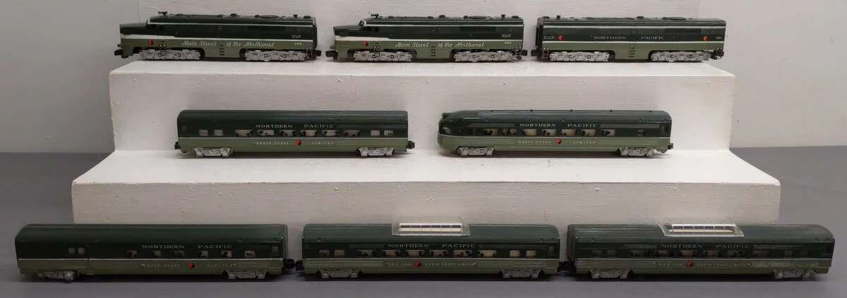 American Flyer 5685RH Vintage S Vista Dome Limited Northern Pacific Diesel Set EX/Box - Image 2