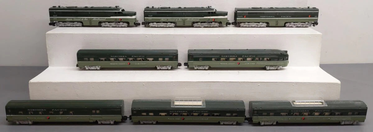 American Flyer 5685RH Vintage S Vista Dome Limited Northern Pacific Diesel Set EX/Box - Image 3