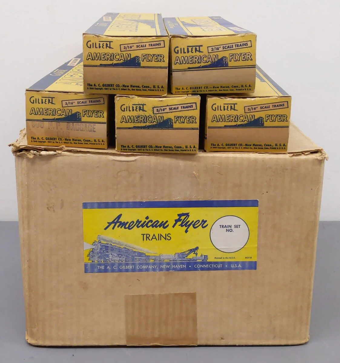 American Flyer 5685RH Vintage S Vista Dome Limited Northern Pacific Diesel Set EX/Box - Image 6
