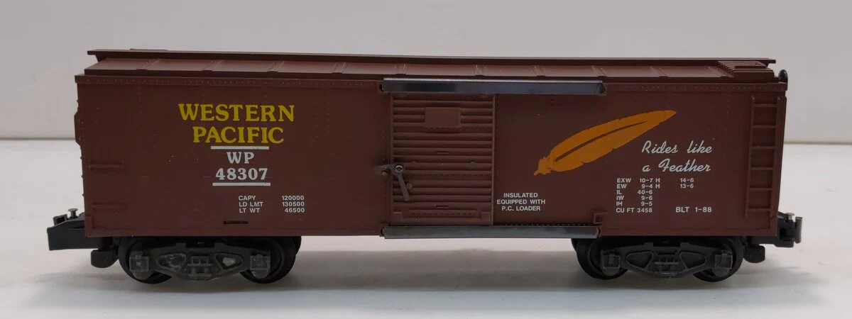 American Flyer 6-48307 S Gauge Western Pacific Boxcar #48307 LN/Box - Image 2