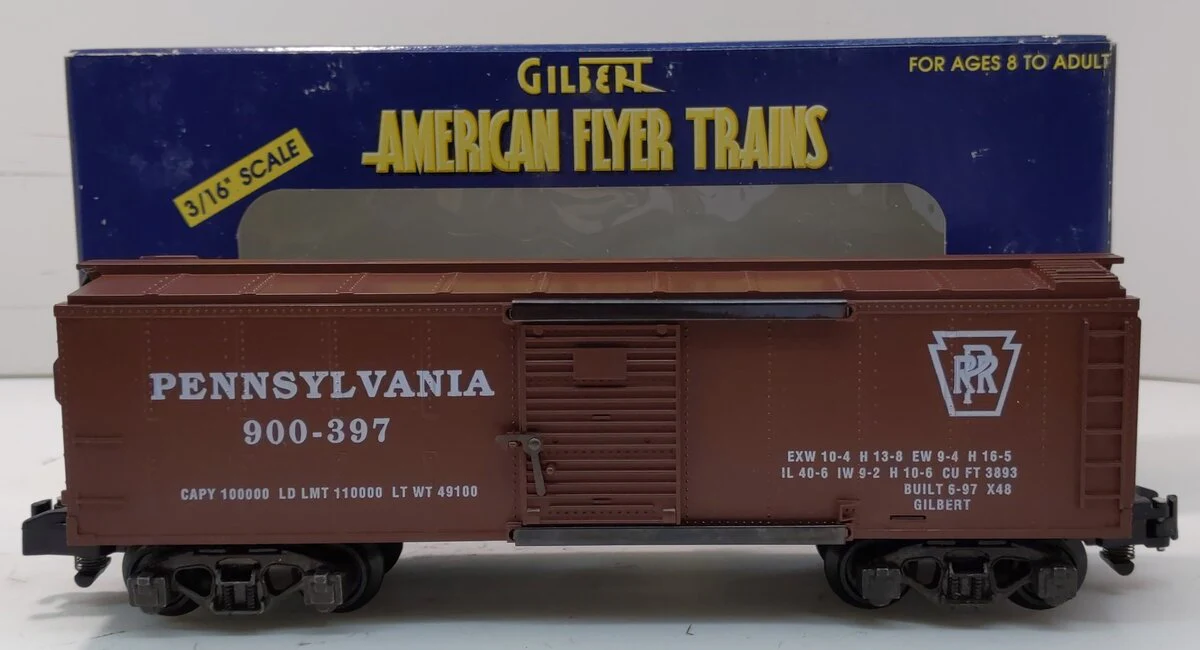 American Flyer 6-48330 S Gauge Pennsylvania Railroad Boxcar #900-397 EX/Box