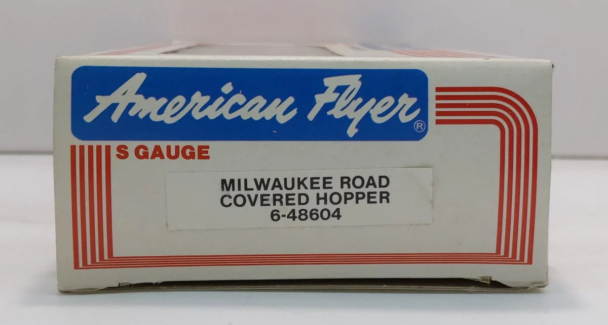American Flyer 6-48604 S Gauge Milwaukee Road Covered Hopper LN/Box - Image 6