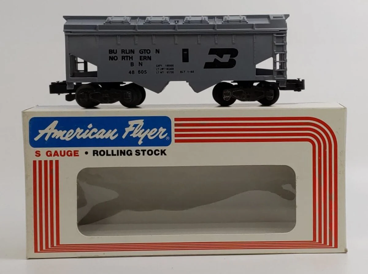 American Flyer 6-48605 S Gauge Burlington Northern Covered Hopper LN/Box