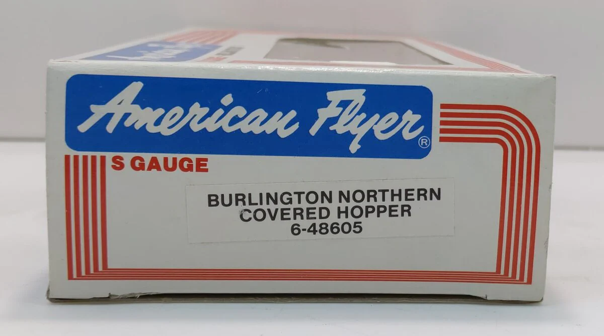 American Flyer 6-48605 S Gauge Burlington Northern Covered Hopper LN/Box - Image 5