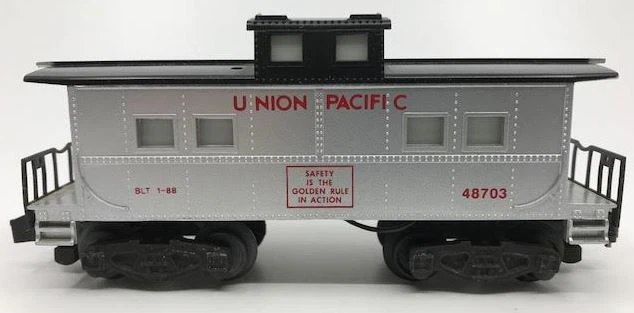 American Flyer 6-48703 S Gauge Union Pacific Square Window Illuminated Caboose LN/Box - Image 2