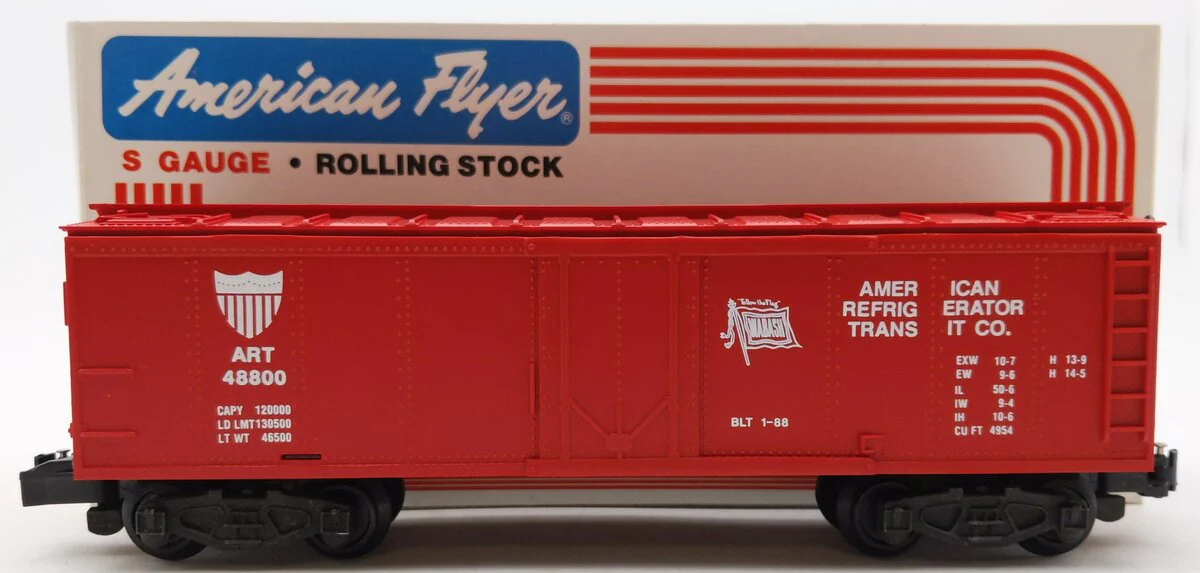 American Flyer 6-48800 S Gauge Wabash Refrigerator Car LN/Box