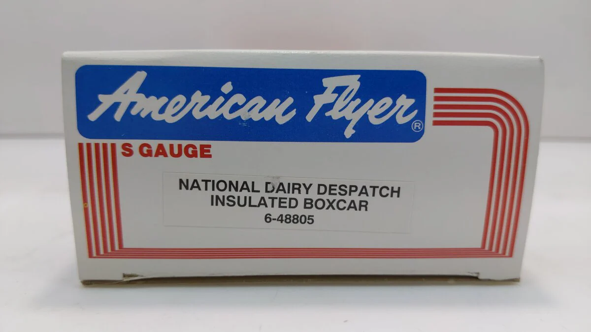 American Flyer 6-48805 S National Dairy Dispatch Insulated Boxcar #8805 LN/Box - Image 5