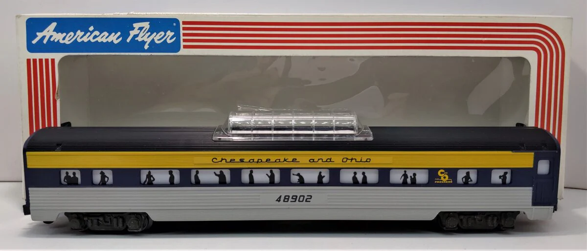 American Flyer 6-48902 S Gauge Chesapeake & Ohio Vista Dome Car LN/Box