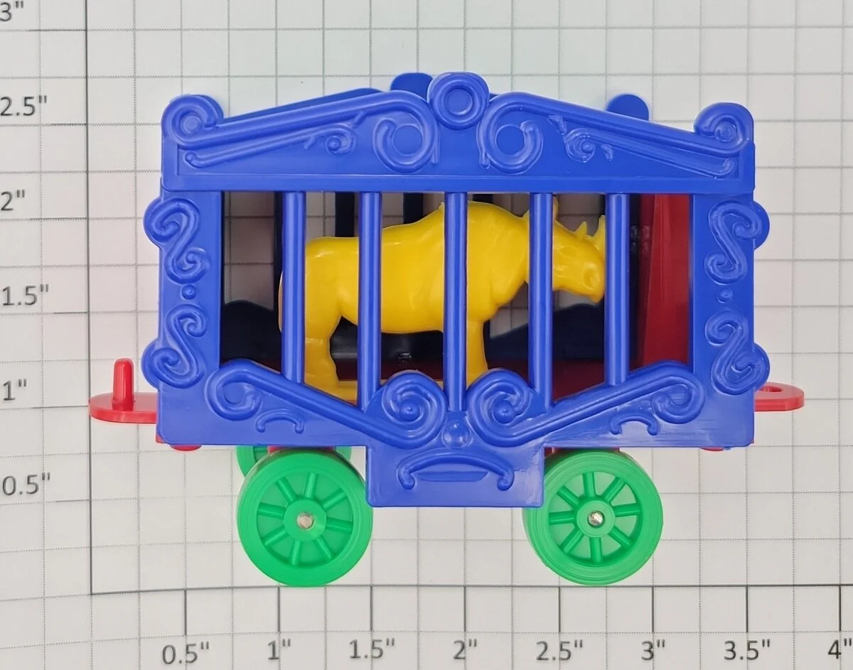 American Flyer 643-RH Allied Circus Cage with Yellow Rhino #643