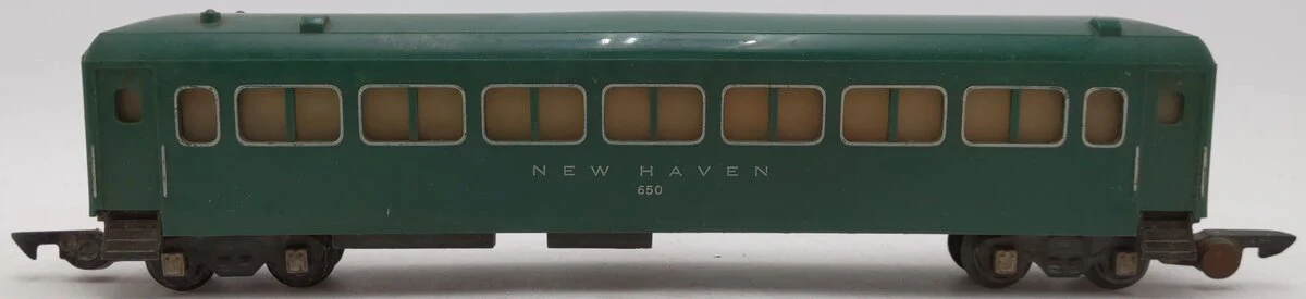 American Flyer 650 Vintage S New Haven Green Pullman Passenger Car VG/Box - Image 3