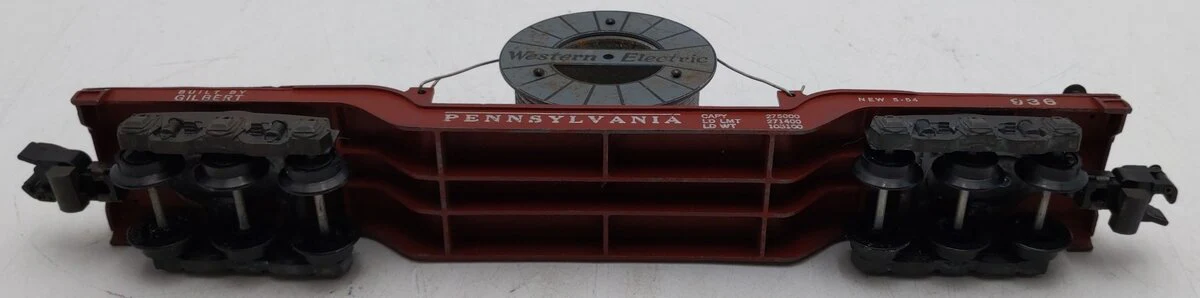 American Flyer 936 Vintage S Pennsylvania Depressed Center Flat Car VG - Image 4