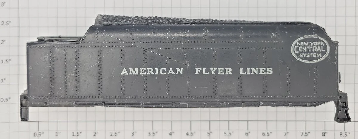 American Flyer PA9312 Diecast New York Central System Tender Shell Missing Parts - Image 2