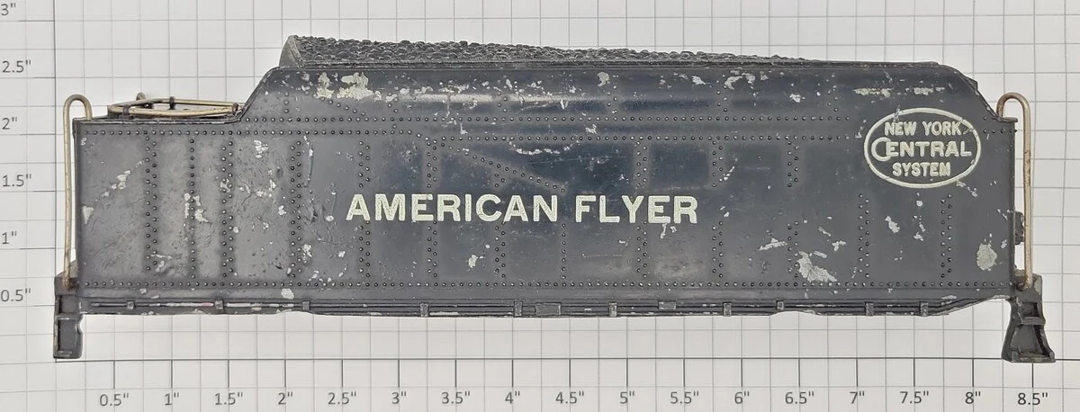 American Flyer PA9312 S Cast New York Central Tender Shell w/ Broken Step & Hook - Image 2