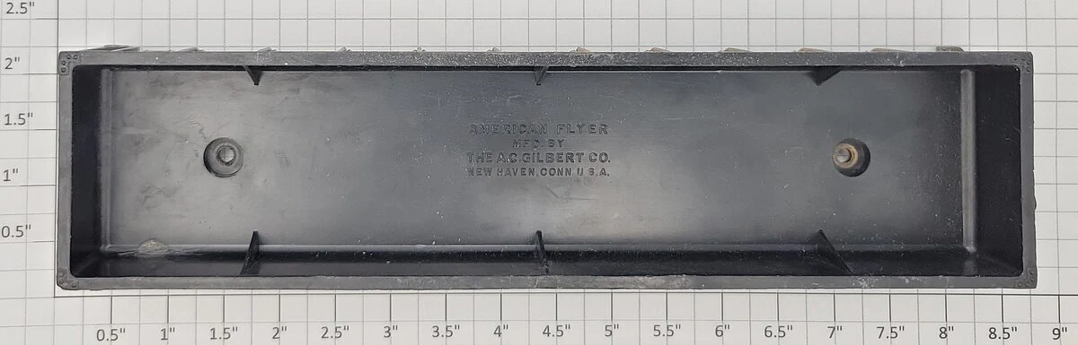 American Flyer PA9986-1 Black Gondola Body Shell with Paint Overspray #804 - Image 3