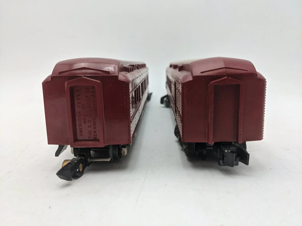 American Flyer S Vintage Passenger Cars 654 & 953 [2] VG/Box - Image 6
