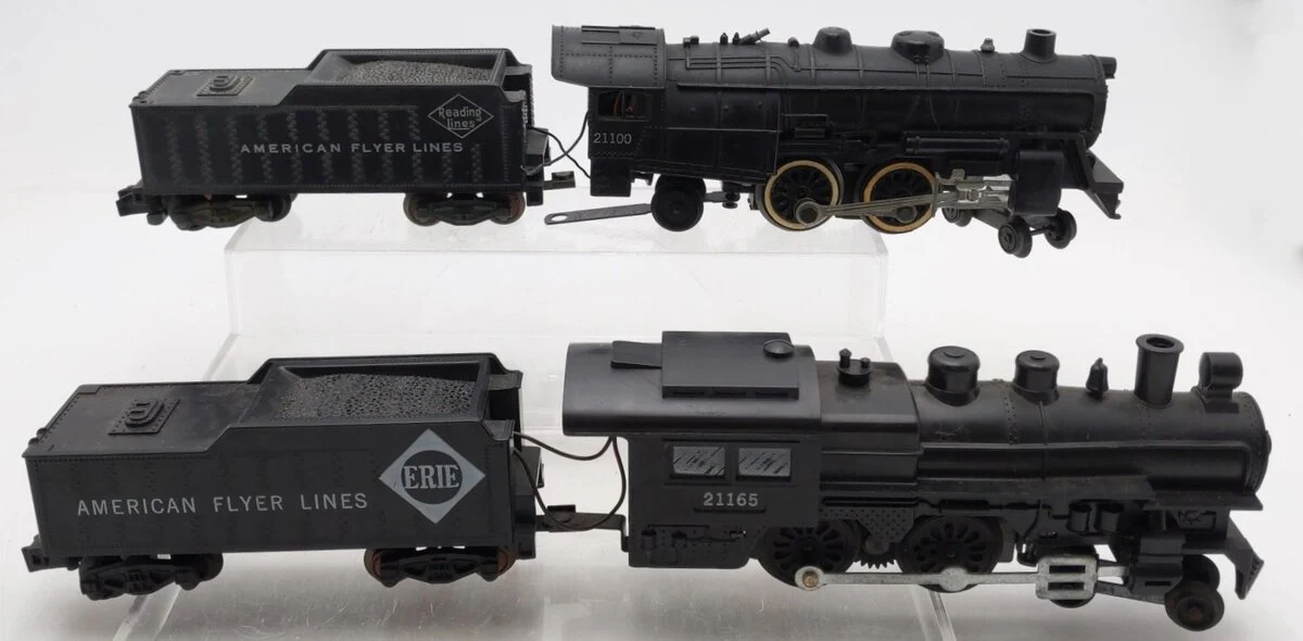 American Flyer Vintage S Gauge Steam Locomotives & tenders #21100,21165 [2] VG - Image 2
