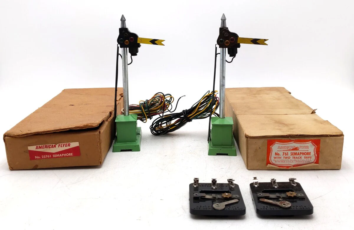 American Flyer Vintage S Semaphore Signal: 761, 23761 [2] VG/Box