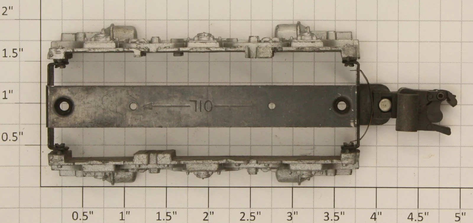 American Flyer XA13A802 Cast Silver Alco Operating Coupler Truck Frame - Image 2