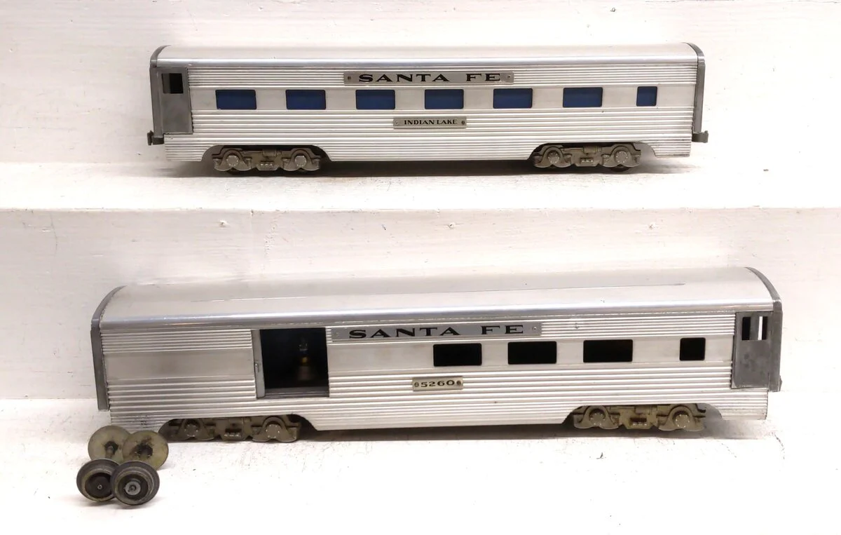 American Models O Gauge ATSF Passenger Cars [2] VG
