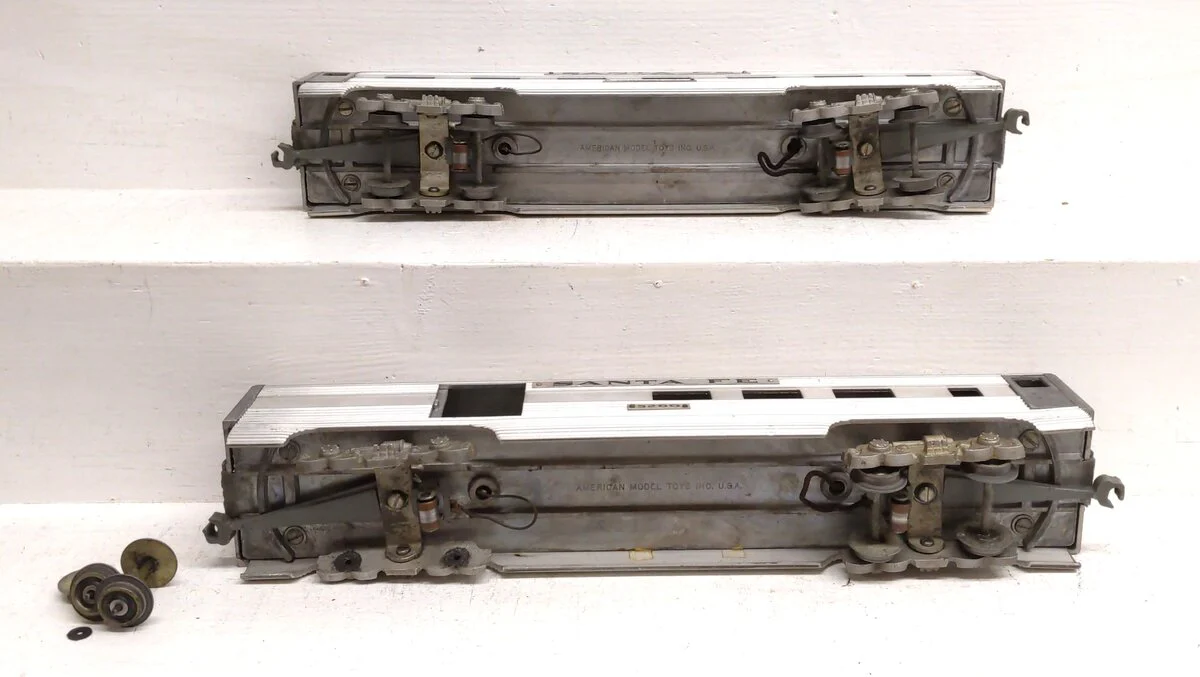 American Models O Gauge ATSF Passenger Cars [2] VG - Image 4